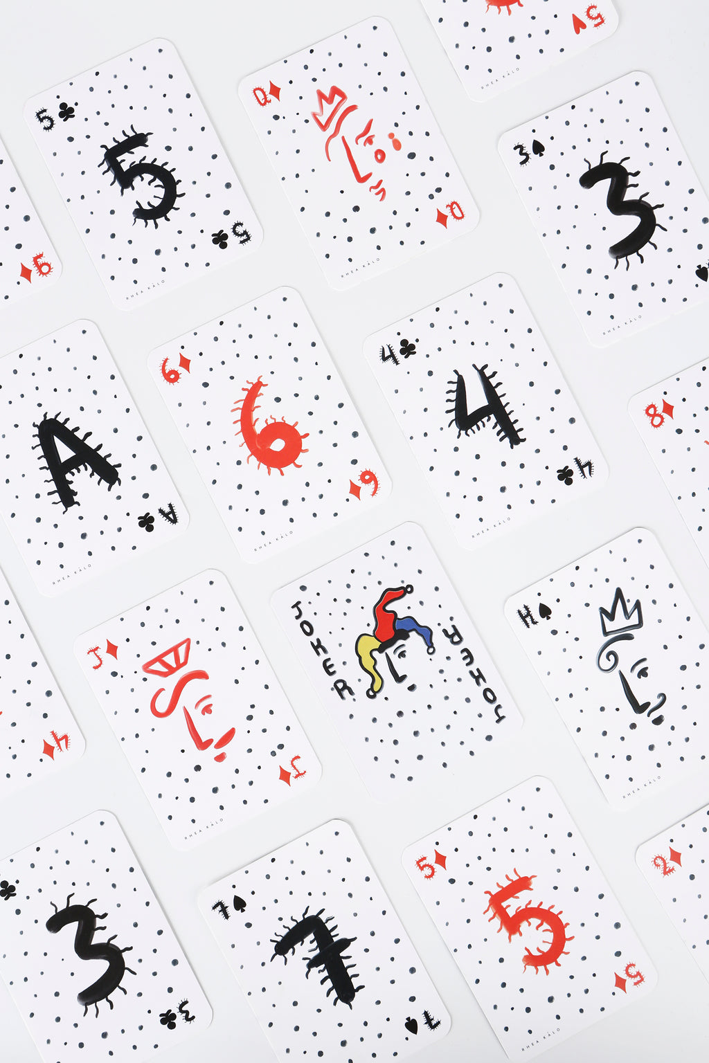 Skis playing cards set