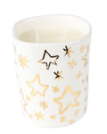 Gold stars candle
