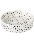 Black spots dog bowl