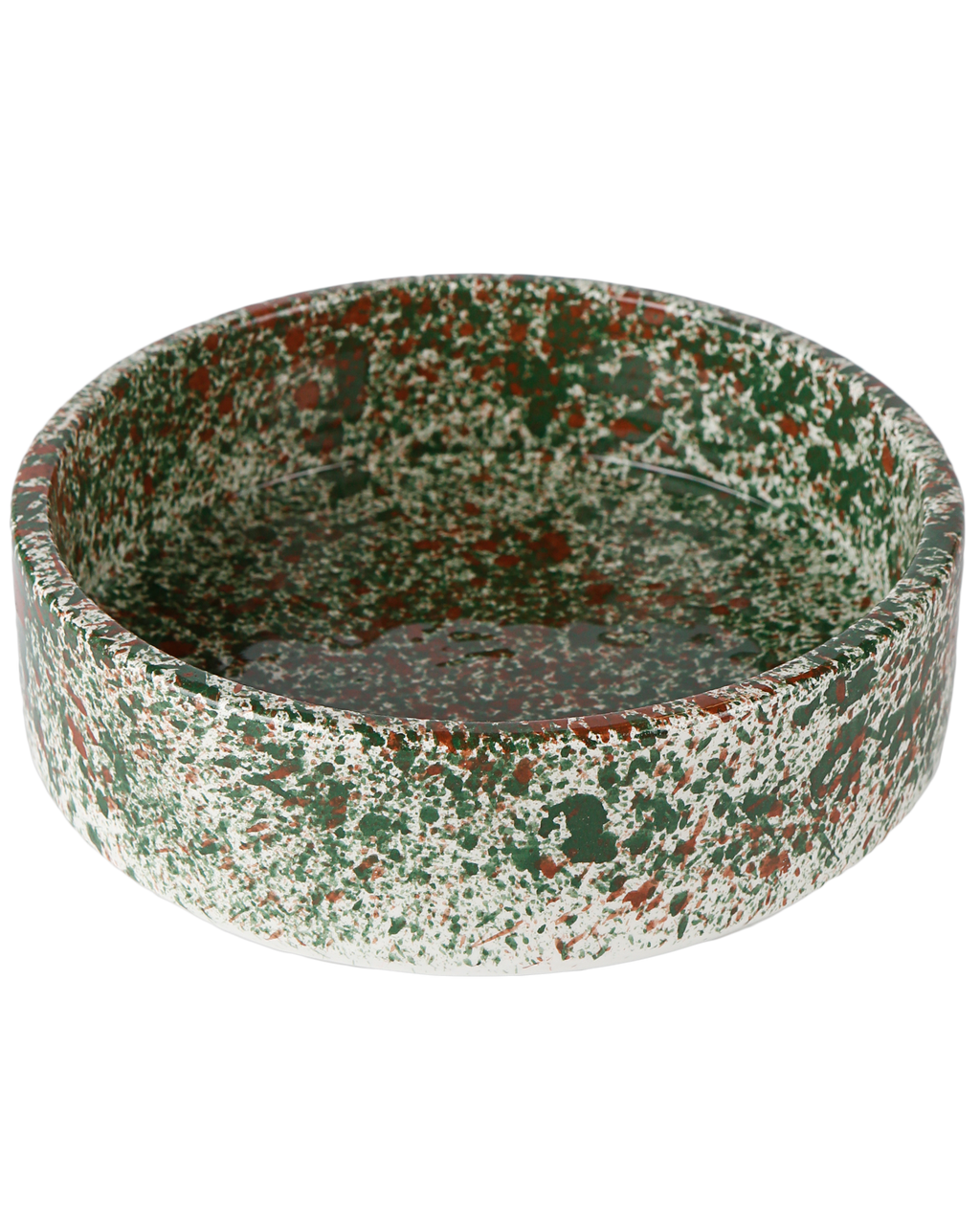 Forest splatter dog bowl