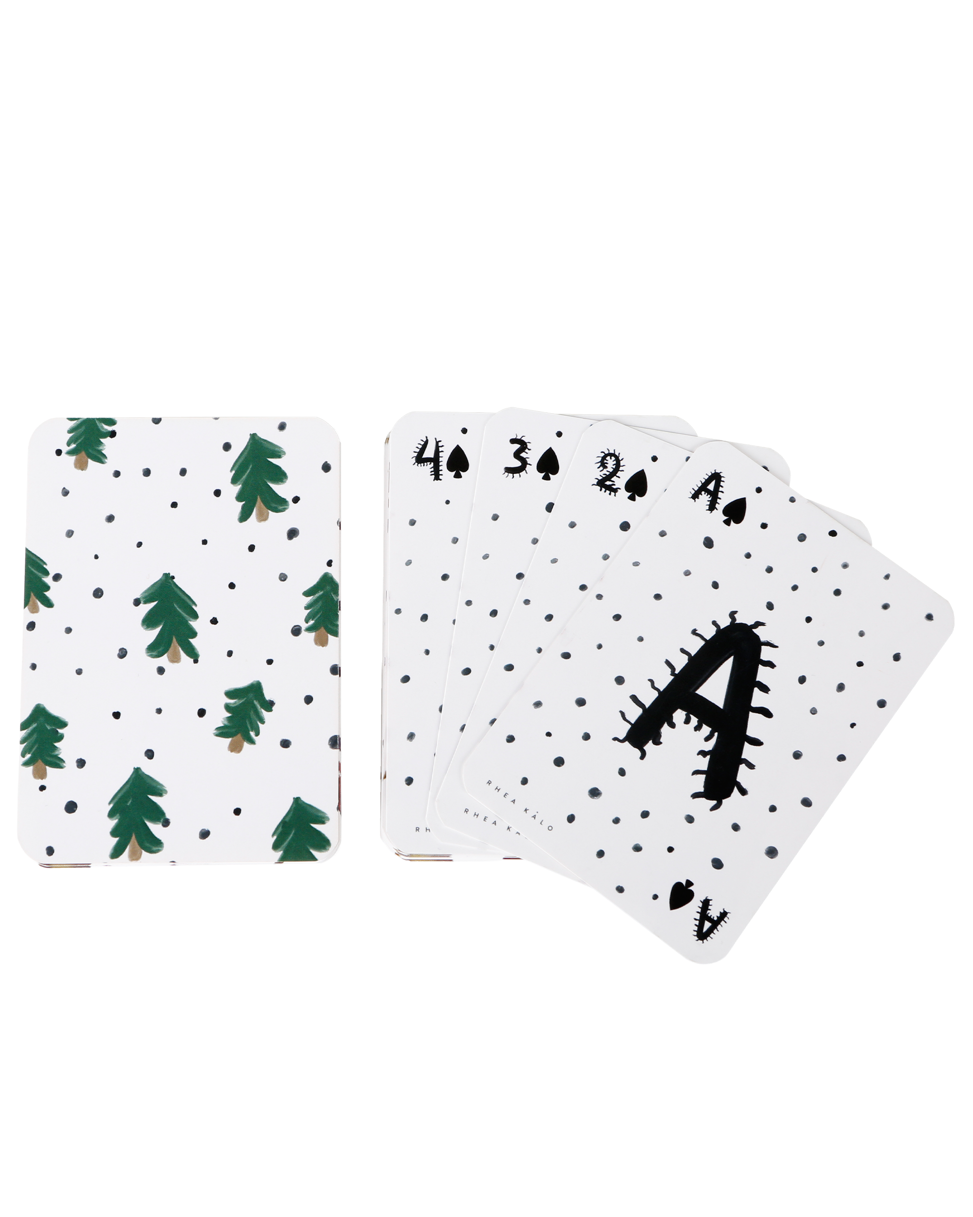 Forest & bubbles playing cards set