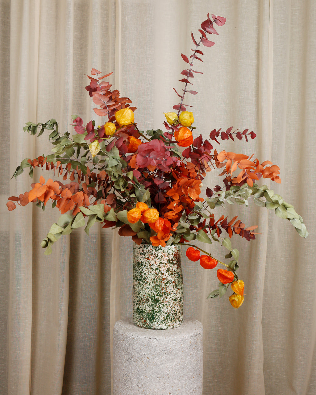 Forest splatter bunch vase