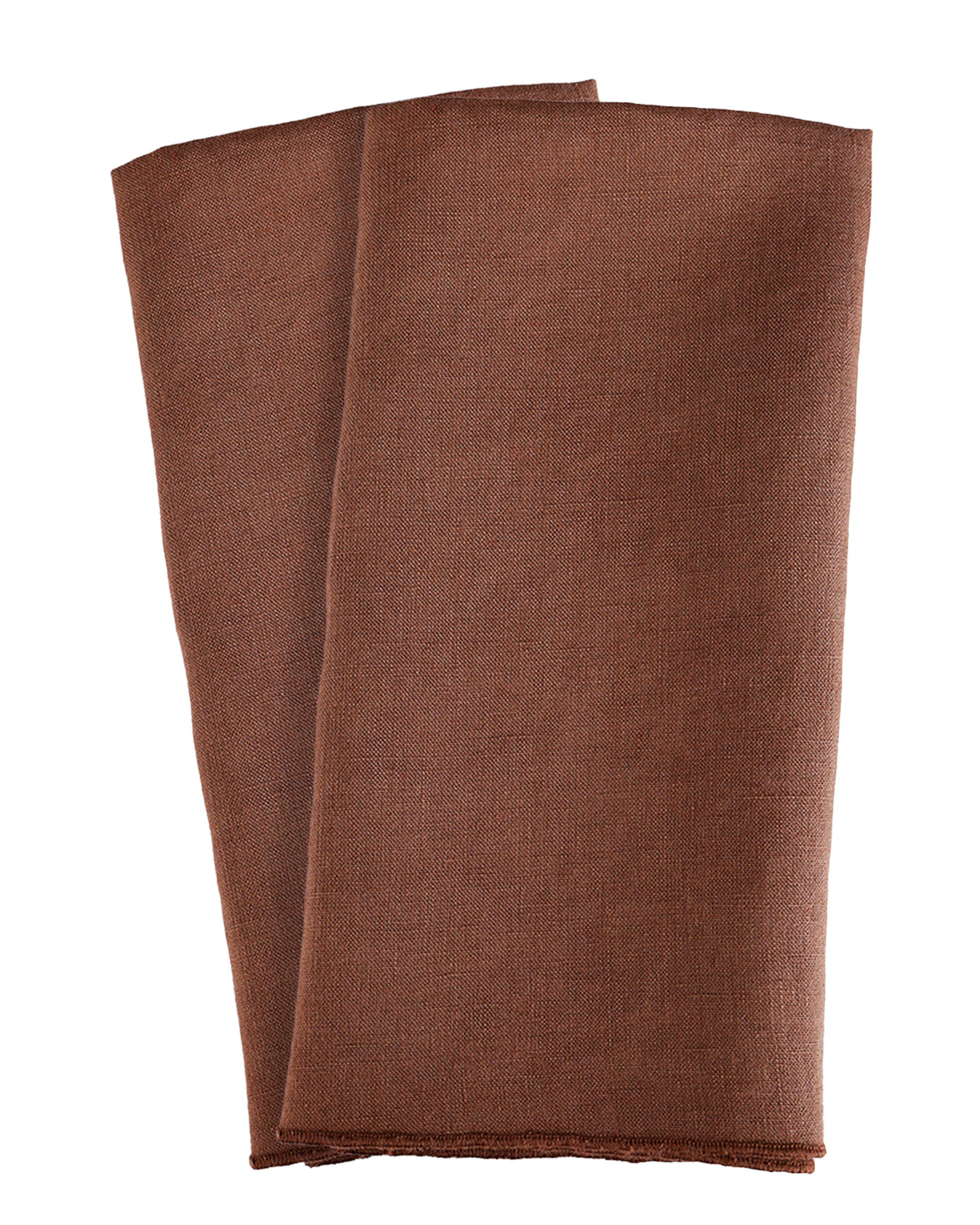 Brown linen napkin set