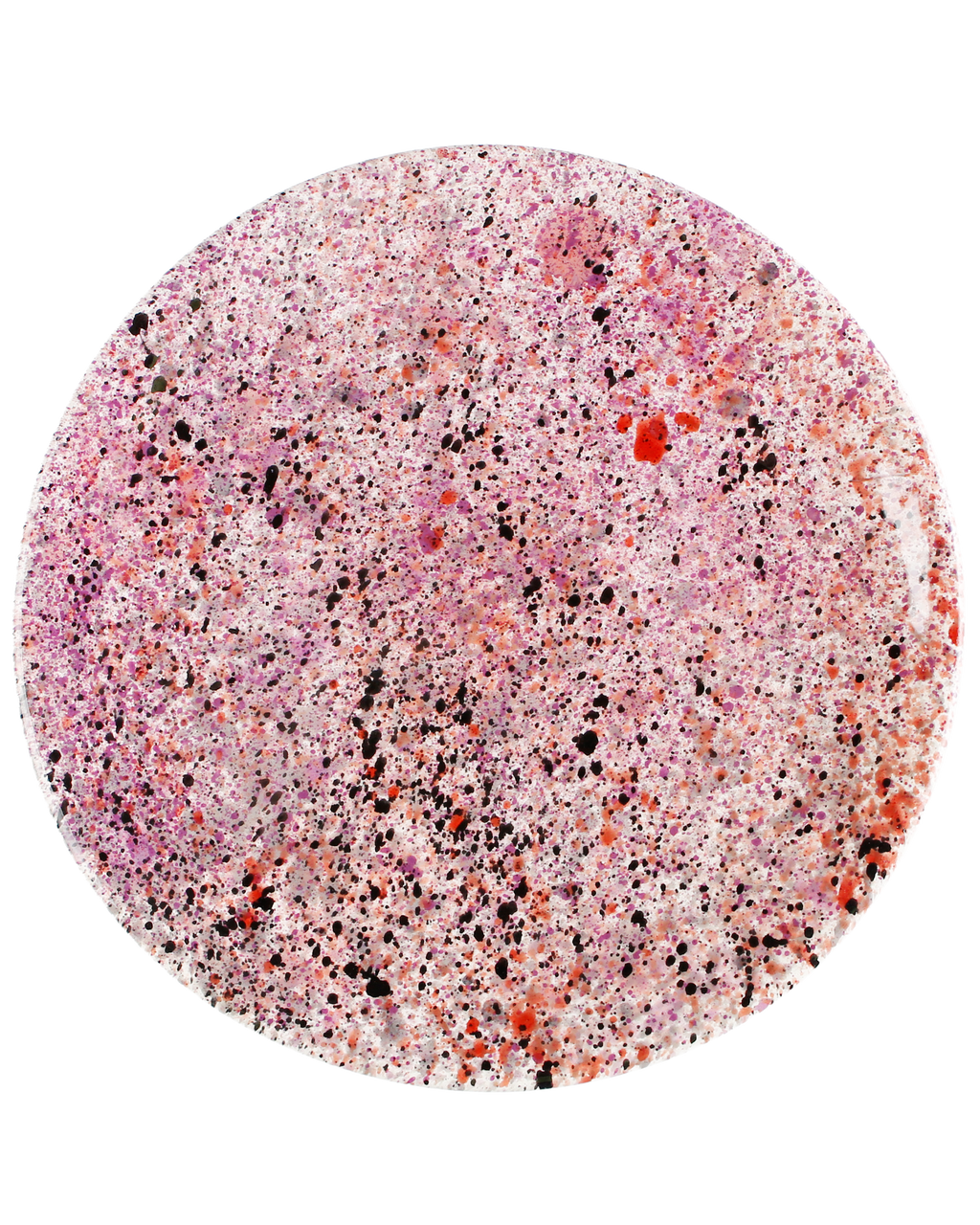 Black rose splatter plate