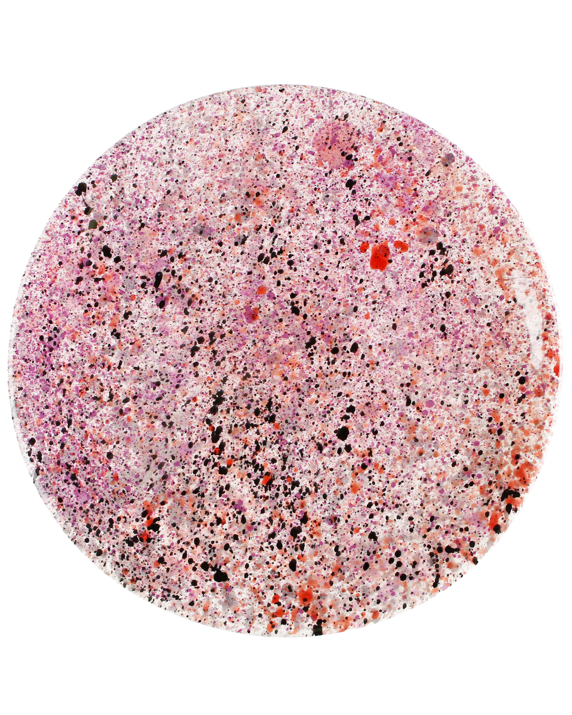 Black rose splatter plate