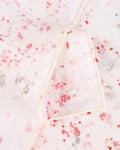 Hibiscus splatter linen tablecloth