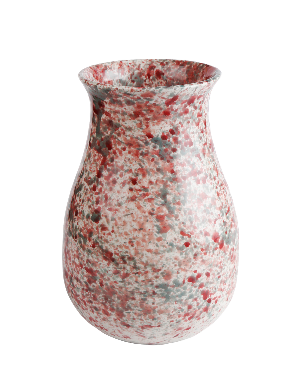 Hubiscus splatter vase