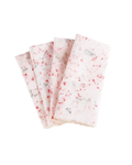 Hibiscus splatter  linen napkin set