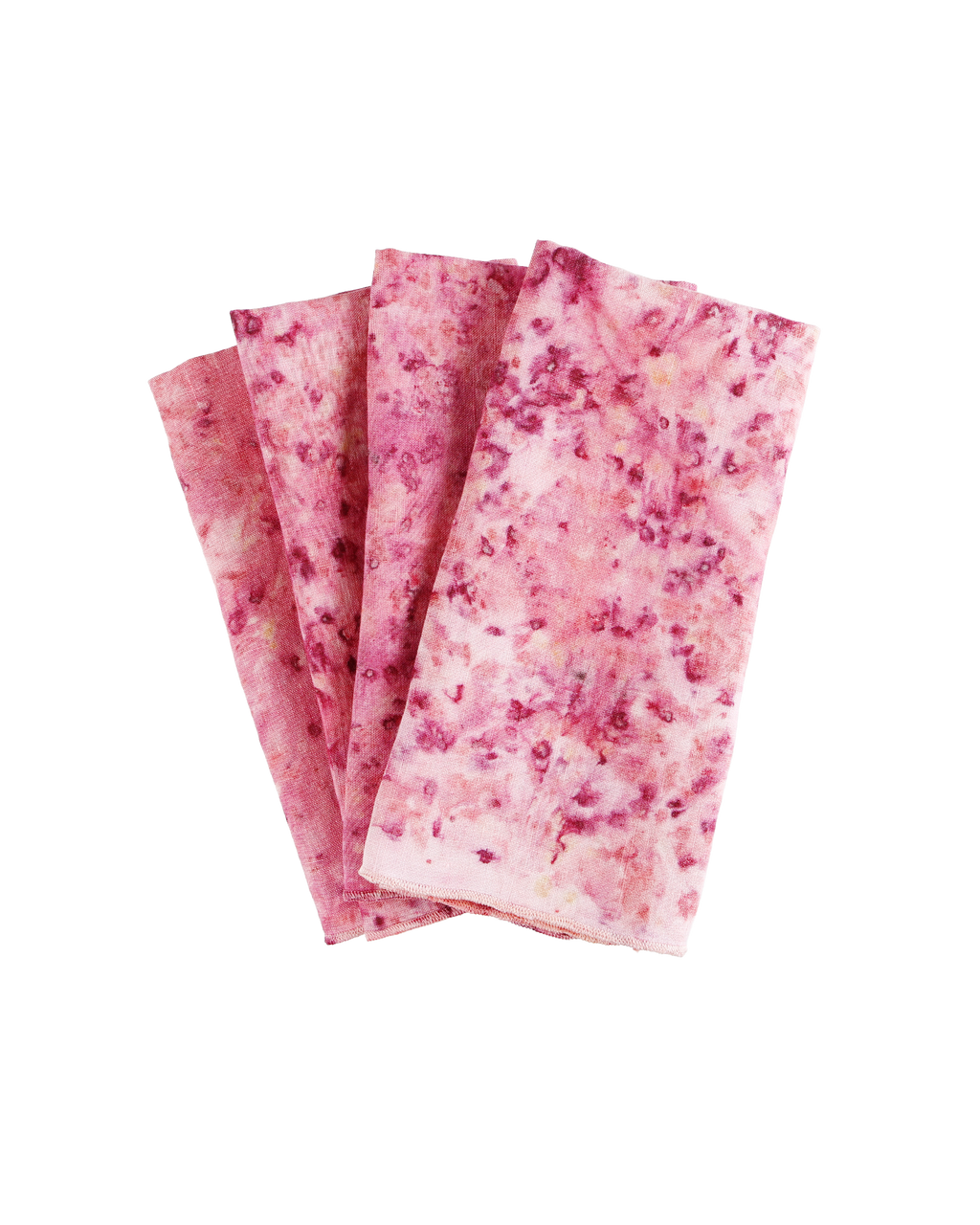 Chamomile splatter linen napkin set