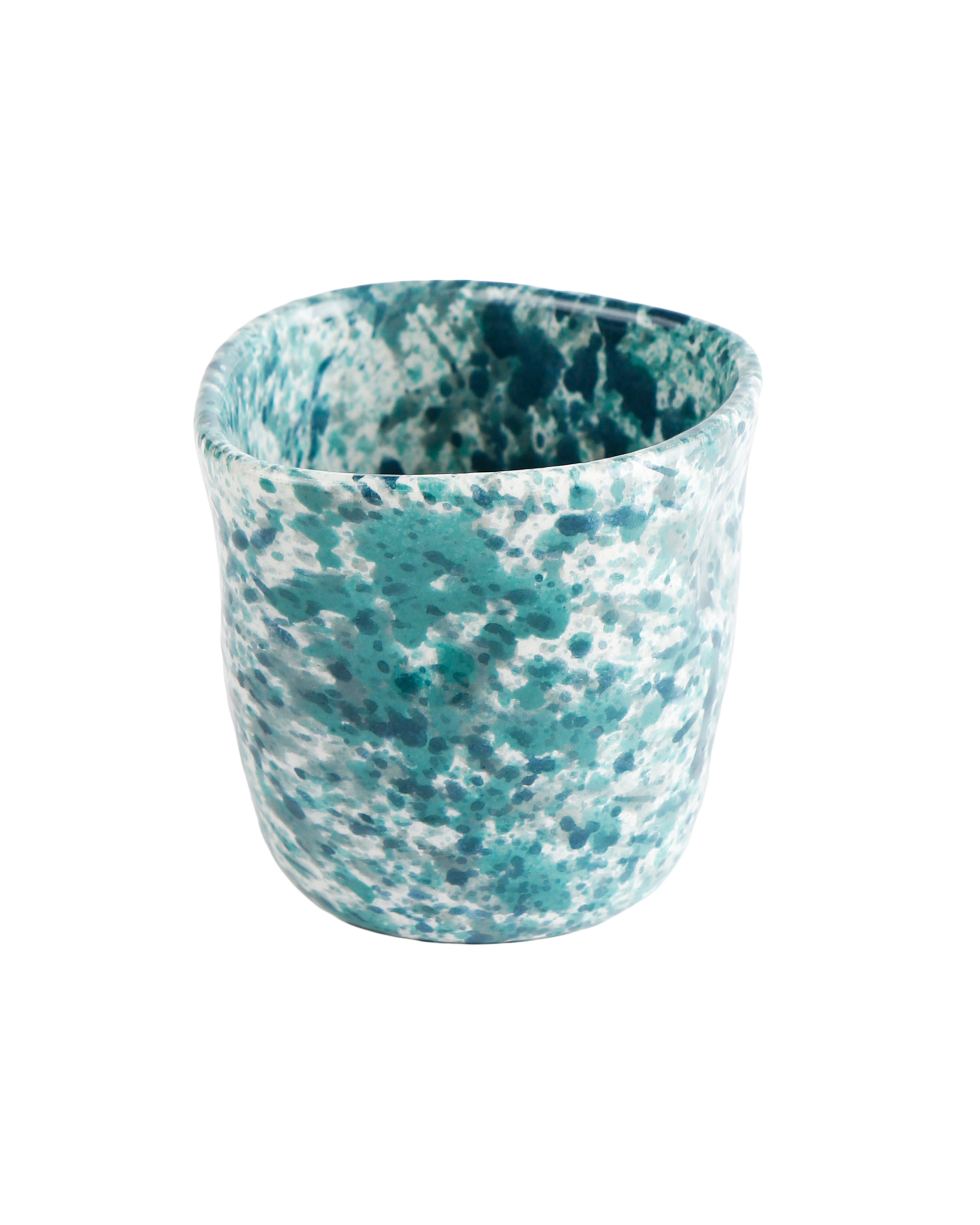 Sea splatter espresso cup