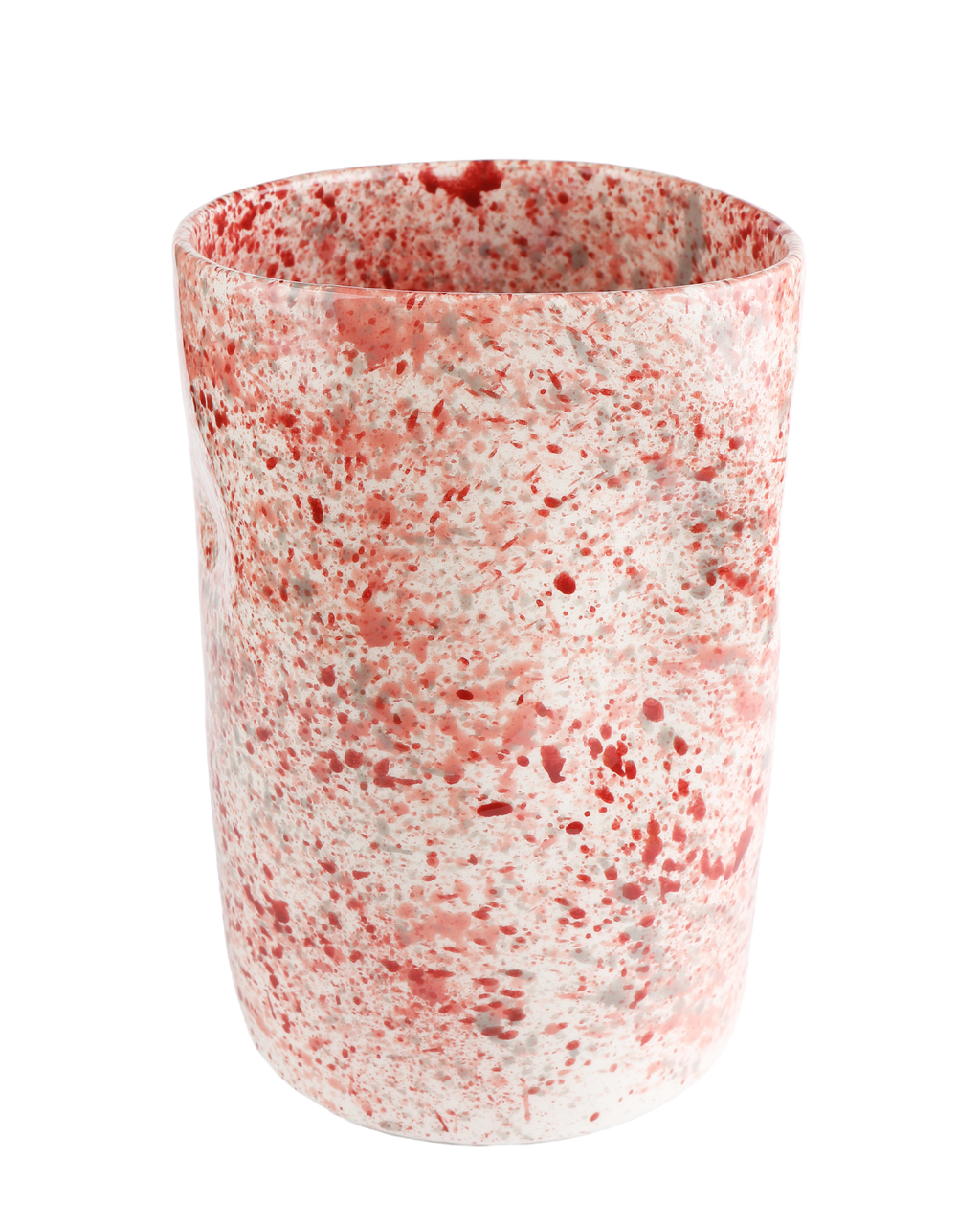 Hibiscus splatter bunch vase