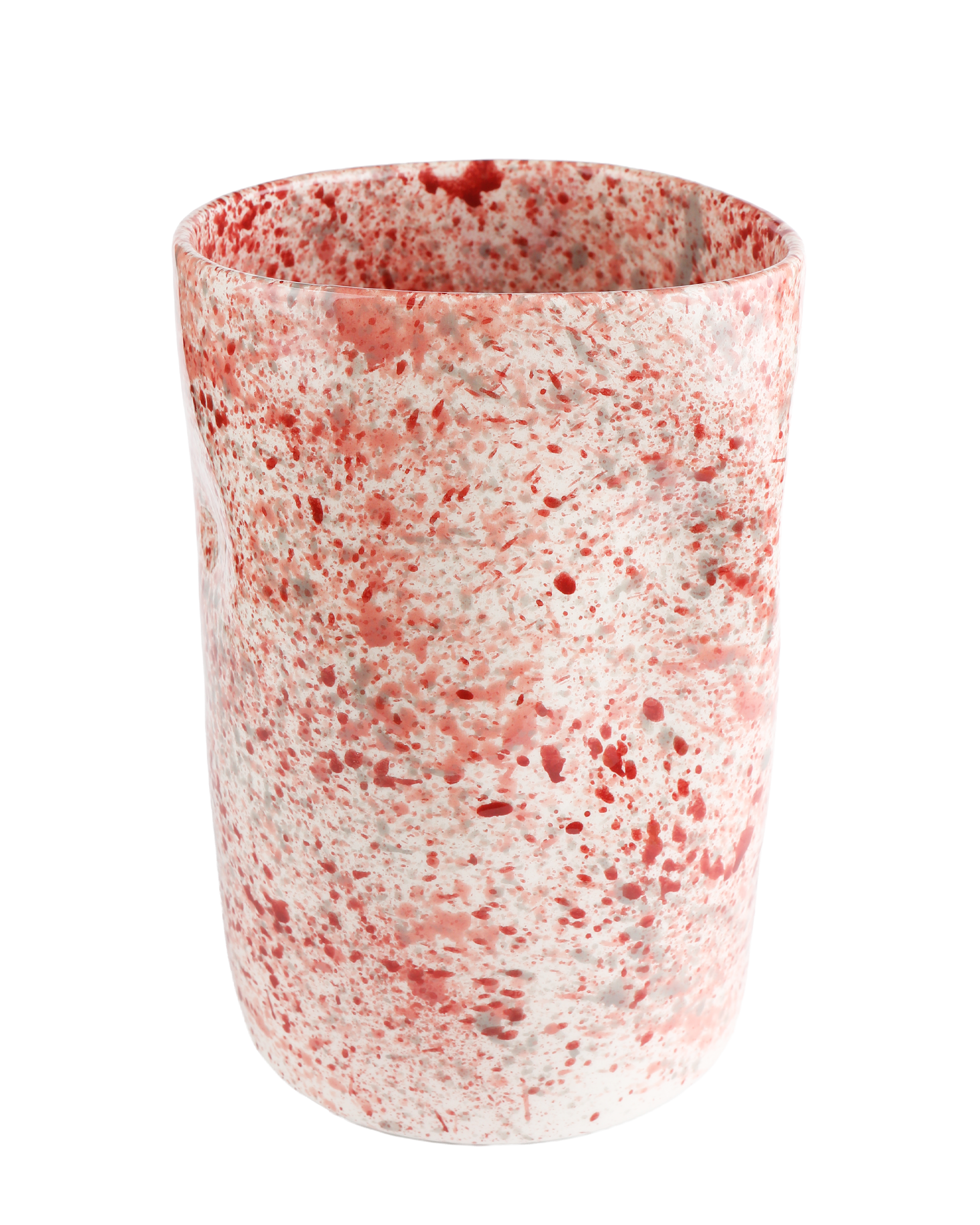 Hibiscus splatter bunch vase