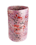 Black rose splatter bunch vase