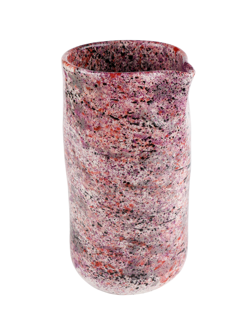 Black rose splatter jug