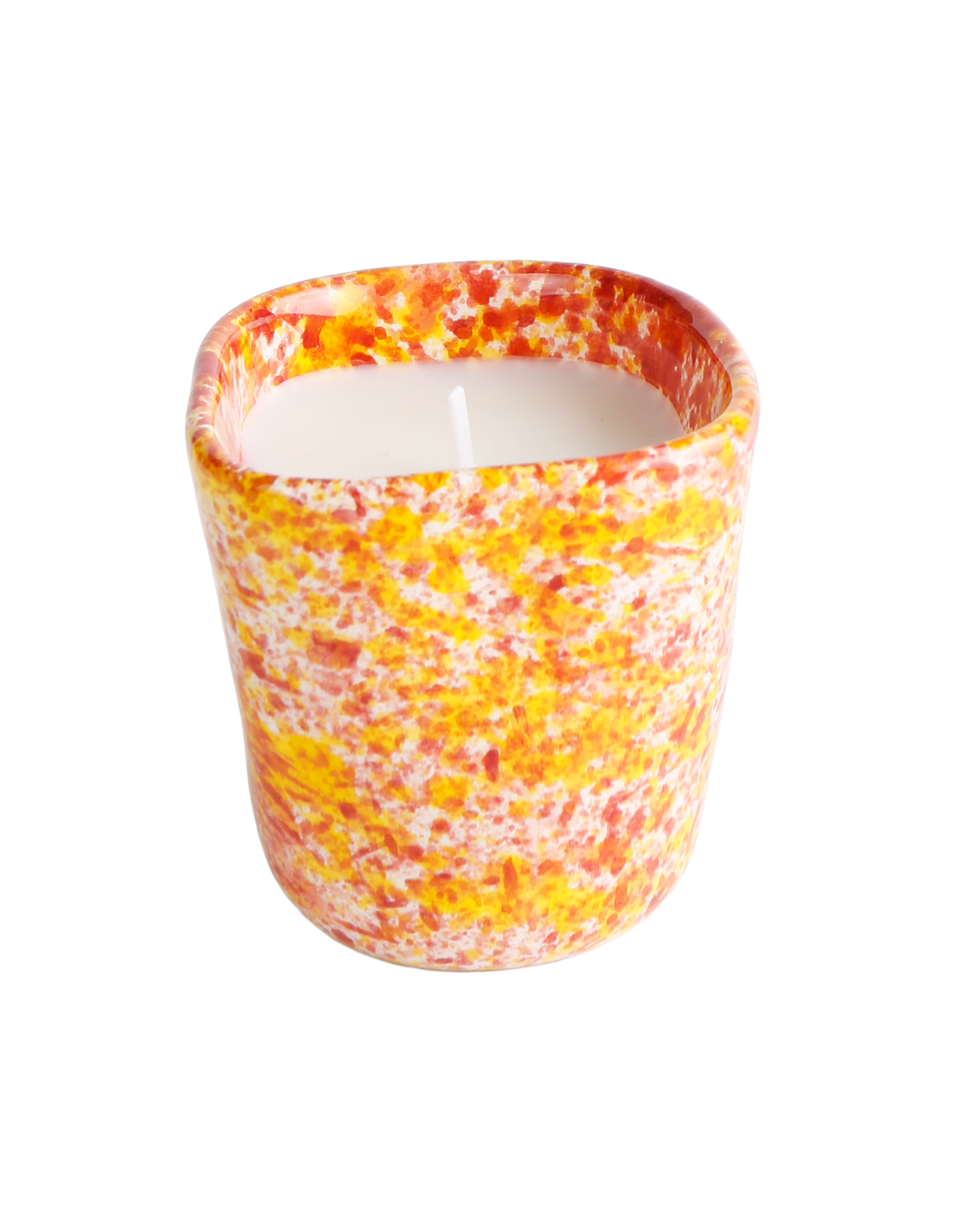 Chamomile splatter candle