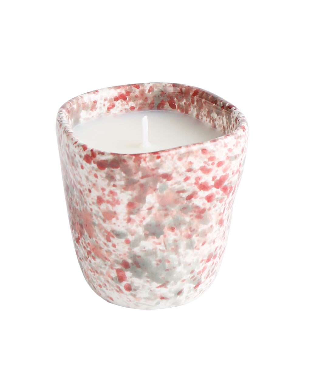 Hibiscus splatter candle