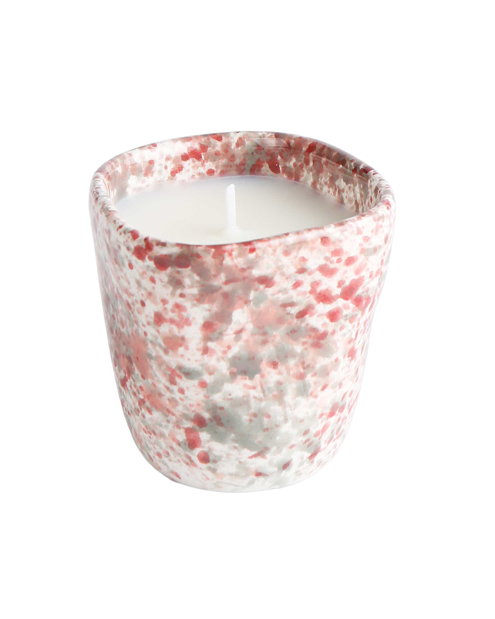 Hibiscus splatter candle