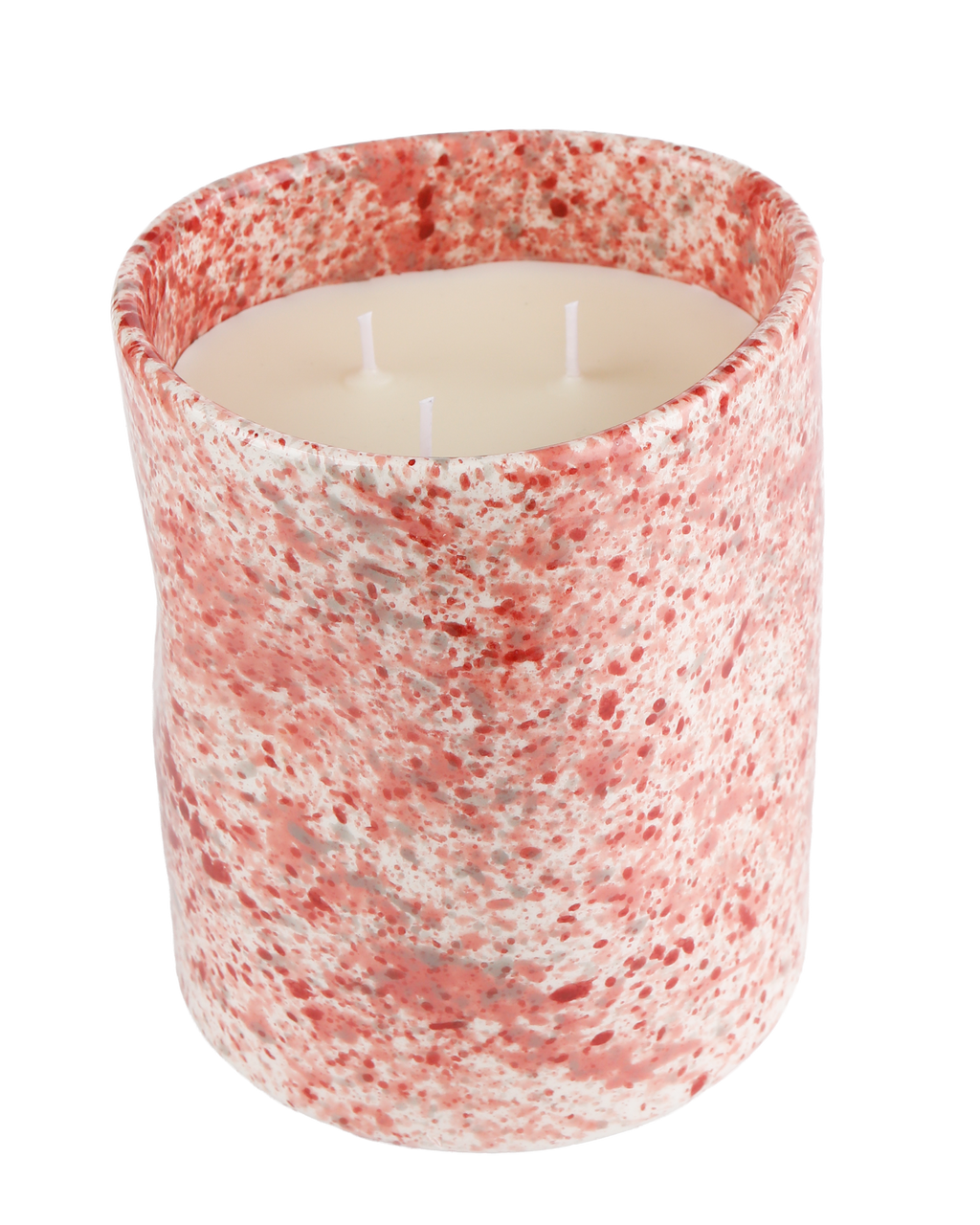 Hibiscus splatter candle