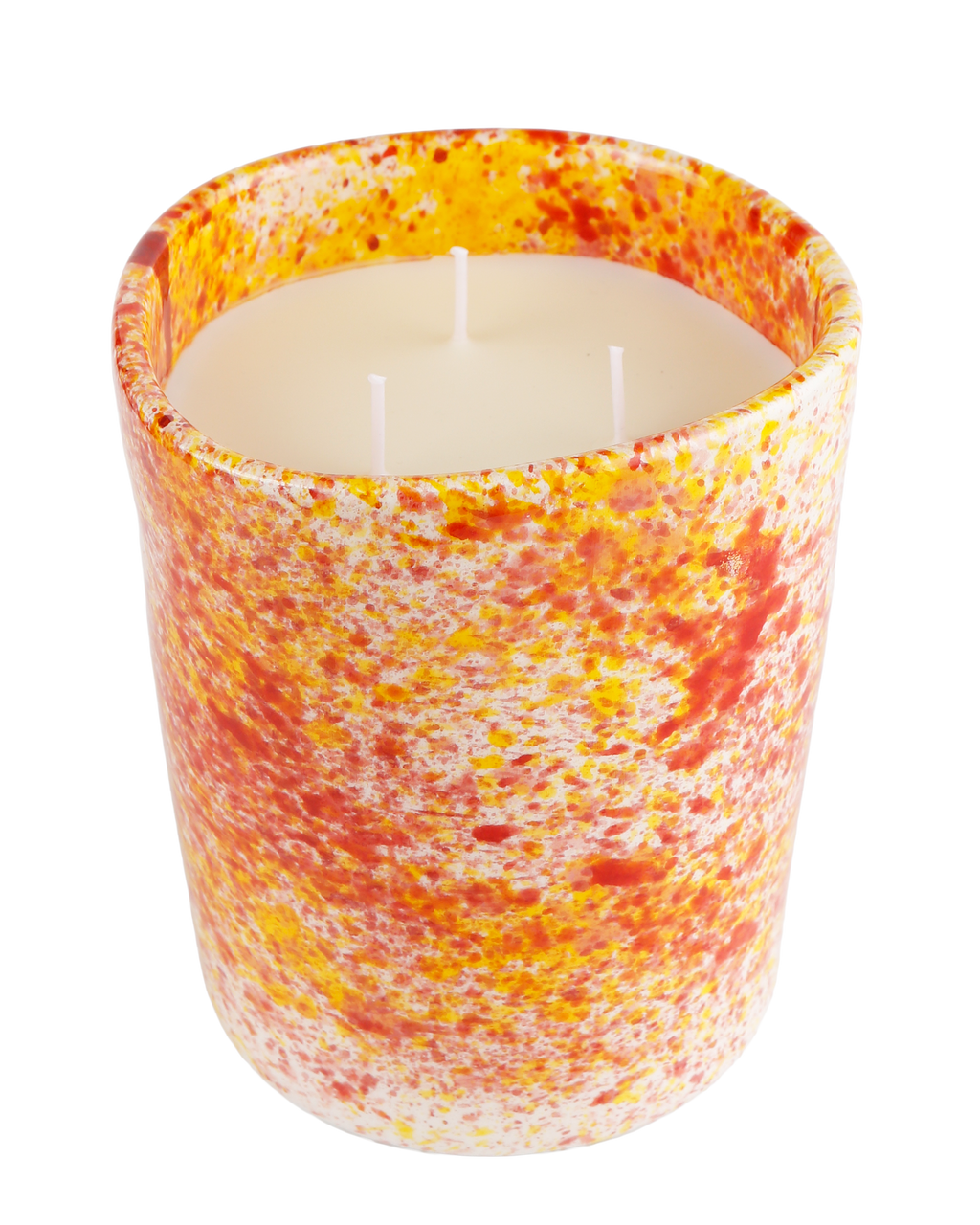 Chamomile splatter candle