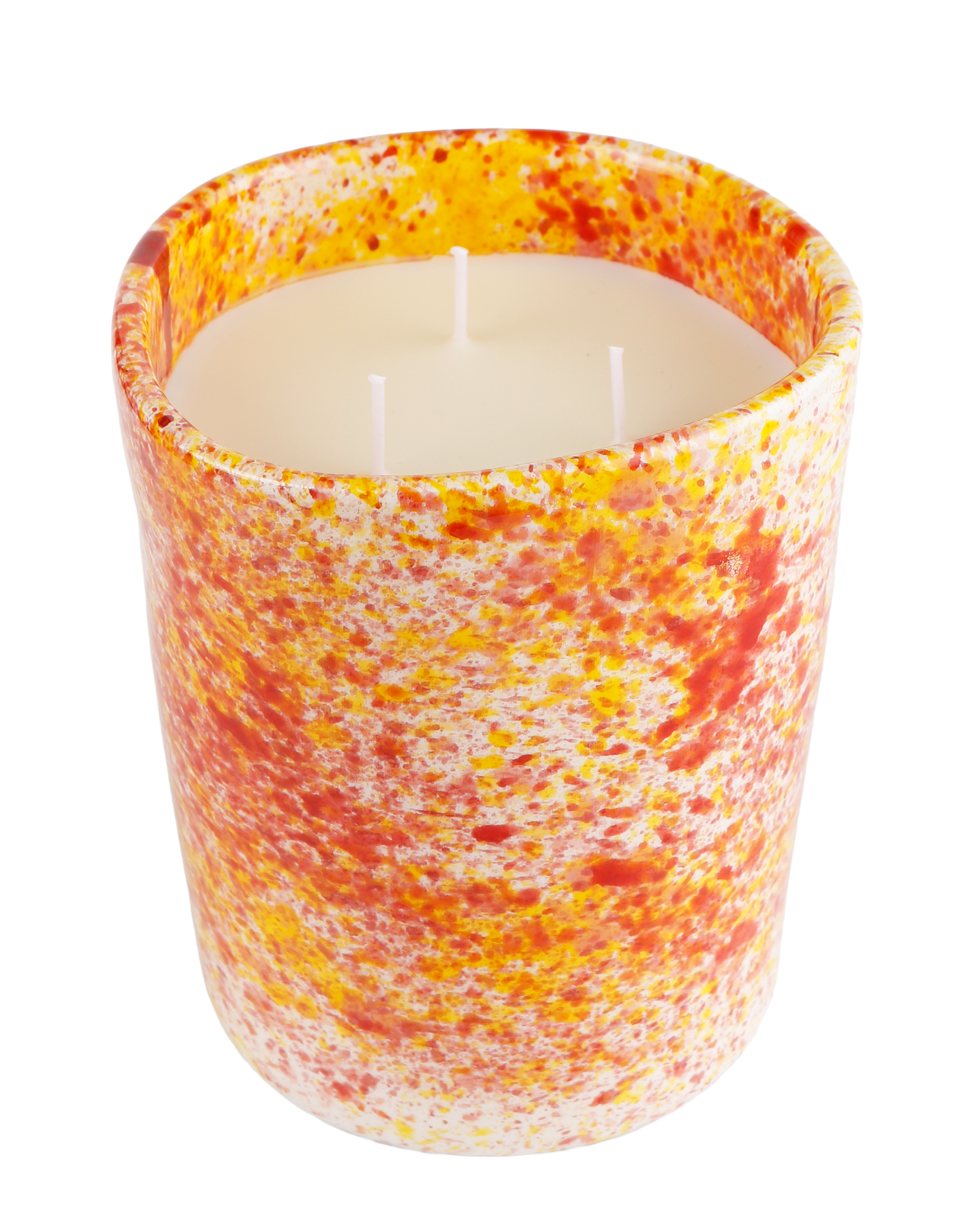 Chamomile splatter candle