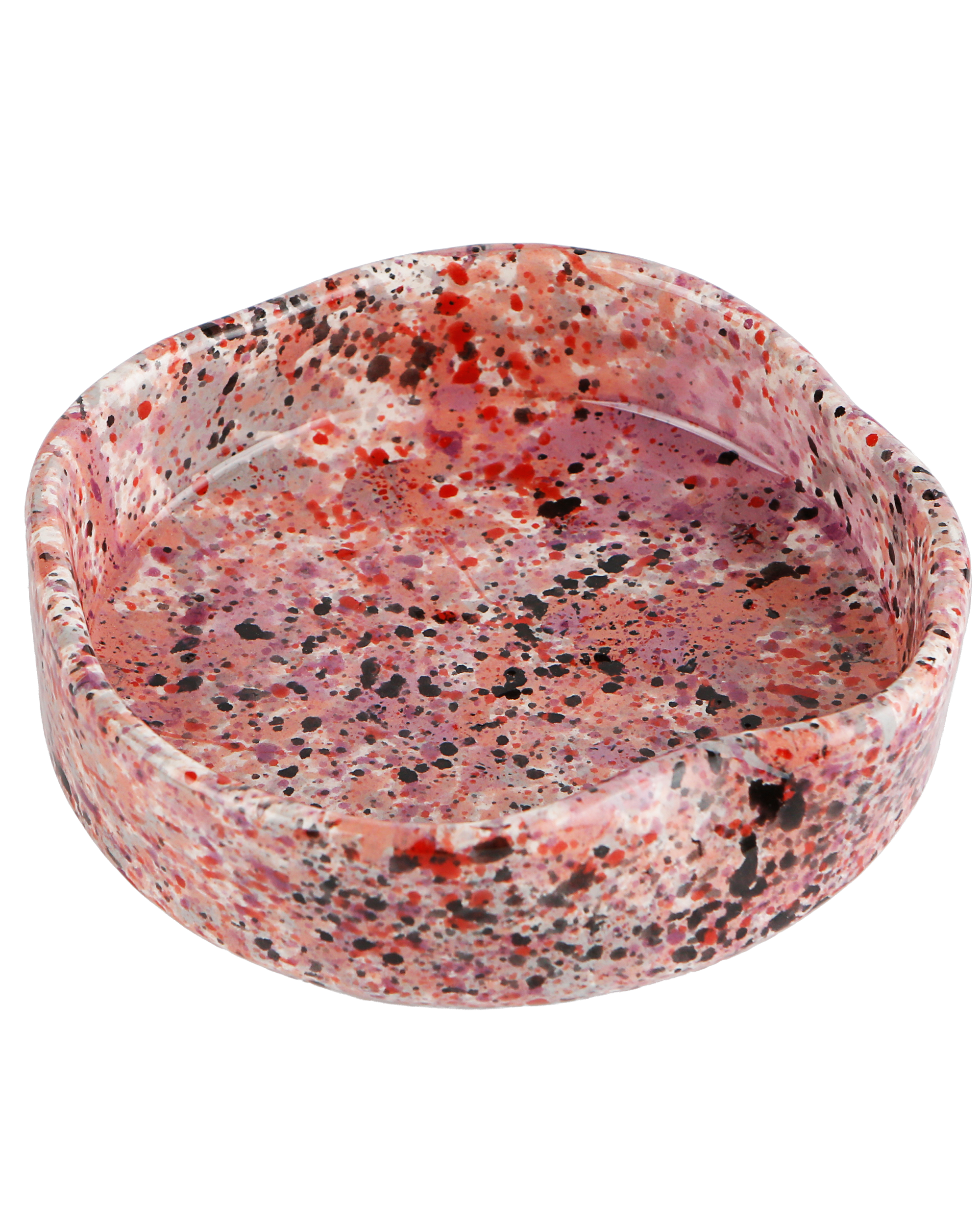 Black rose splatter trinket