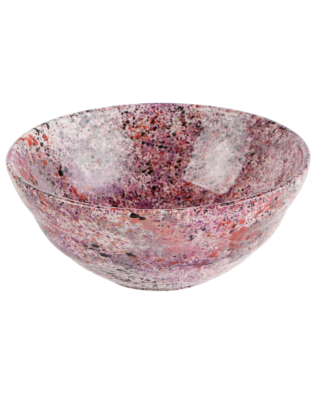 Black rose splatter bowl