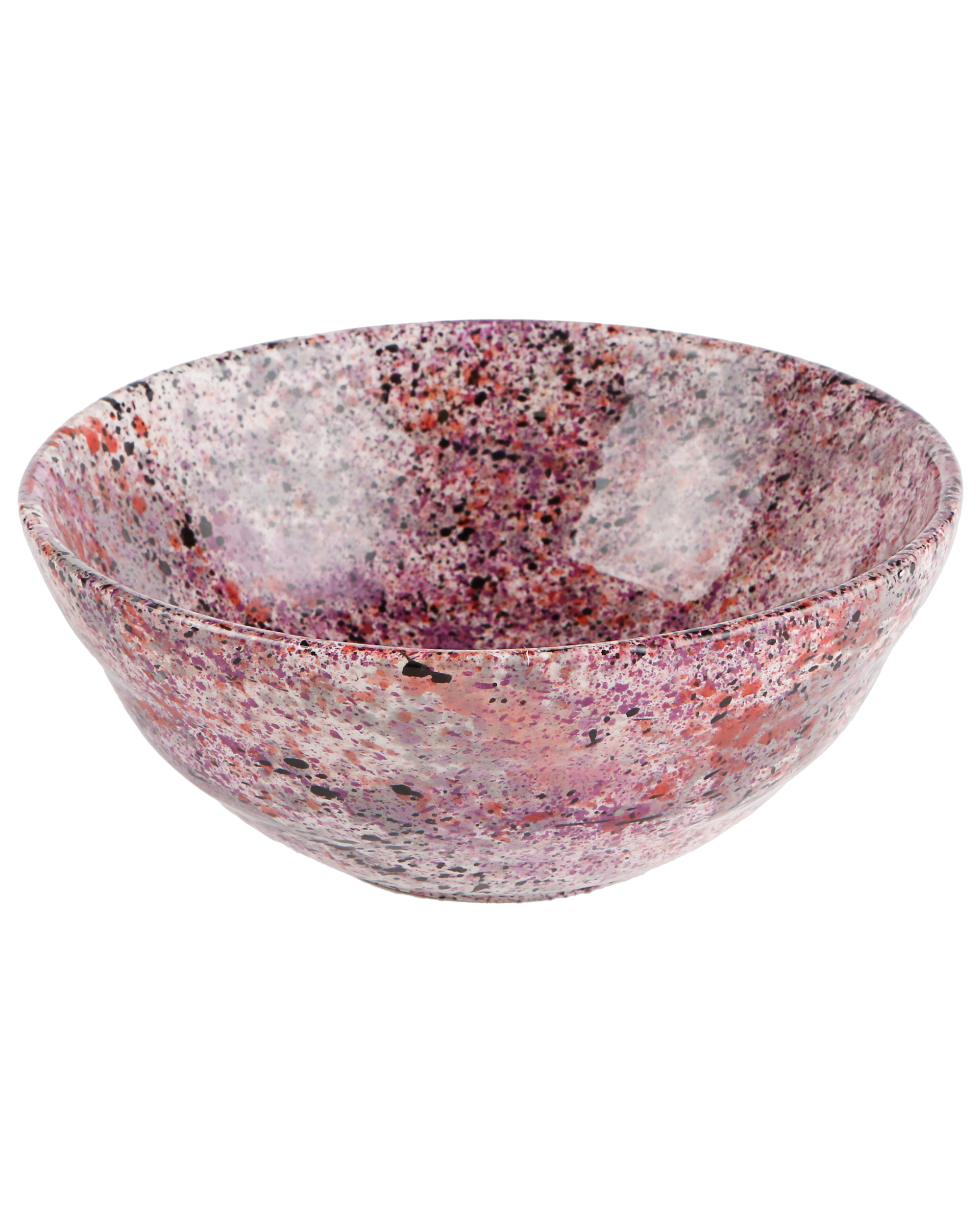 Black rose splatter bowl