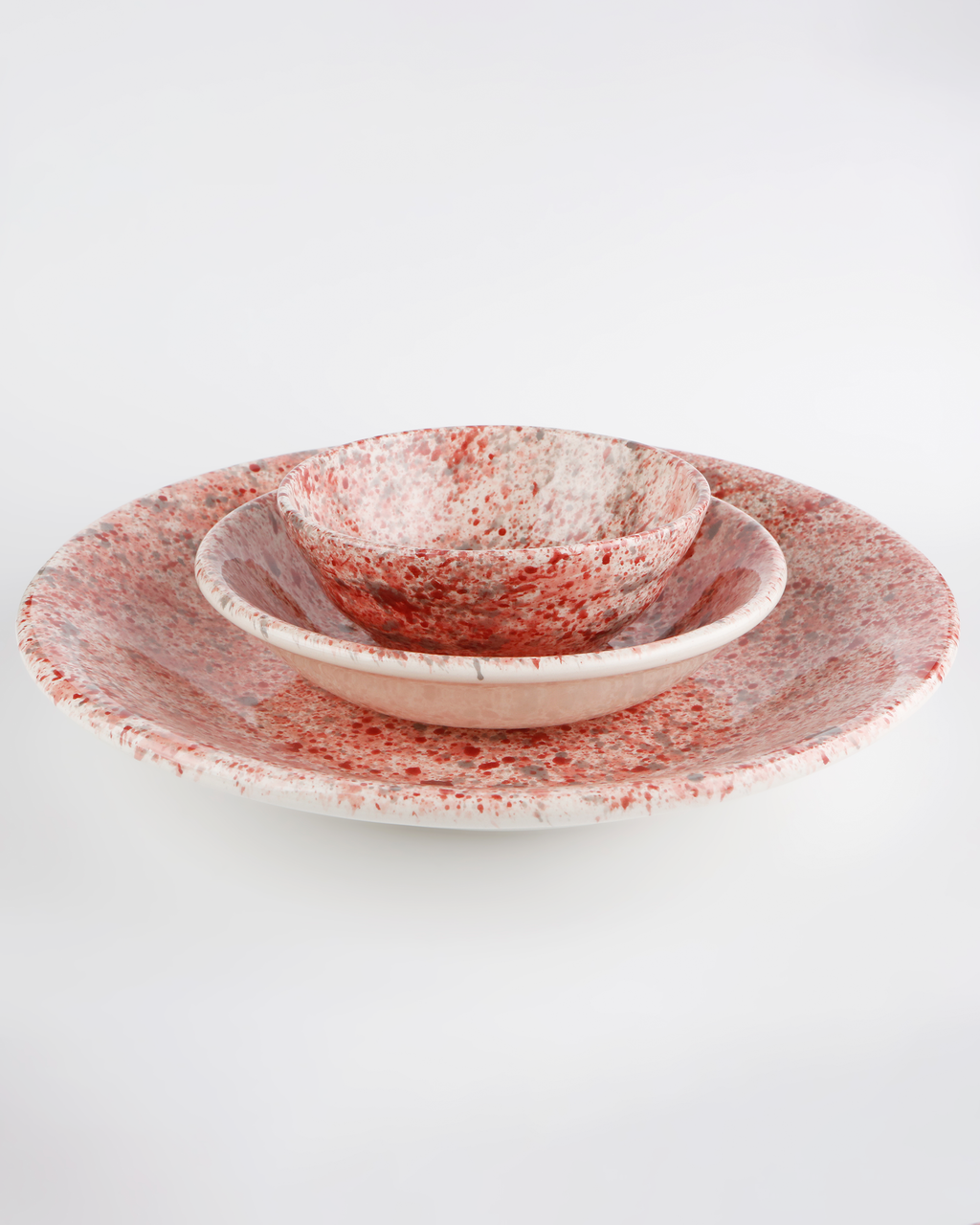 Hibiscus splatter bowl
