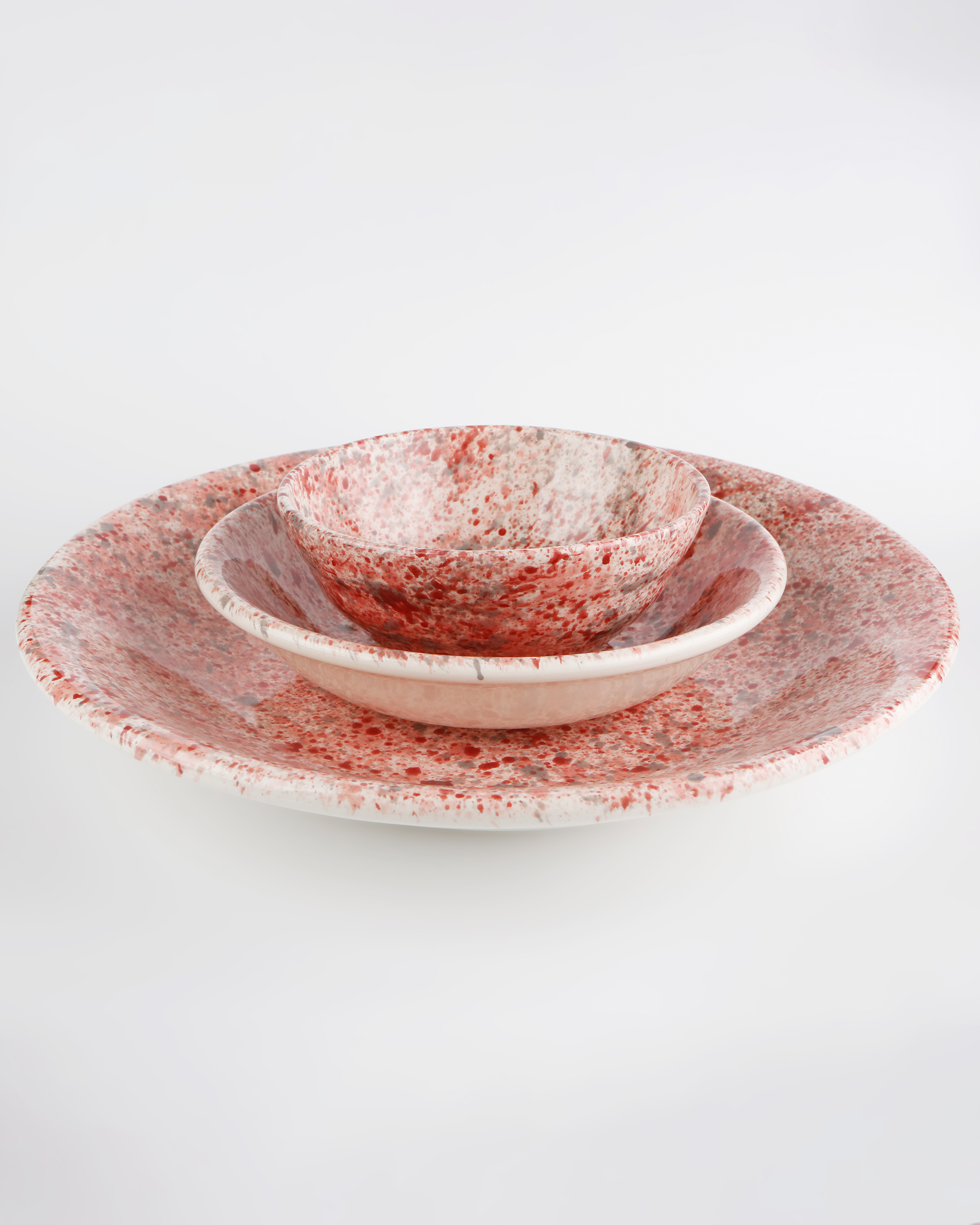 Hibiscus splatter bowl