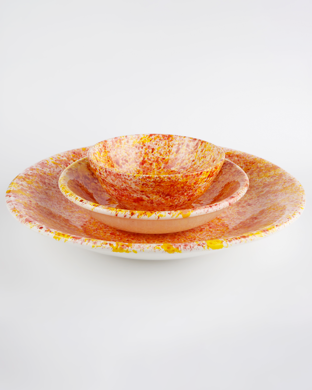 Chamomile splatter bowl