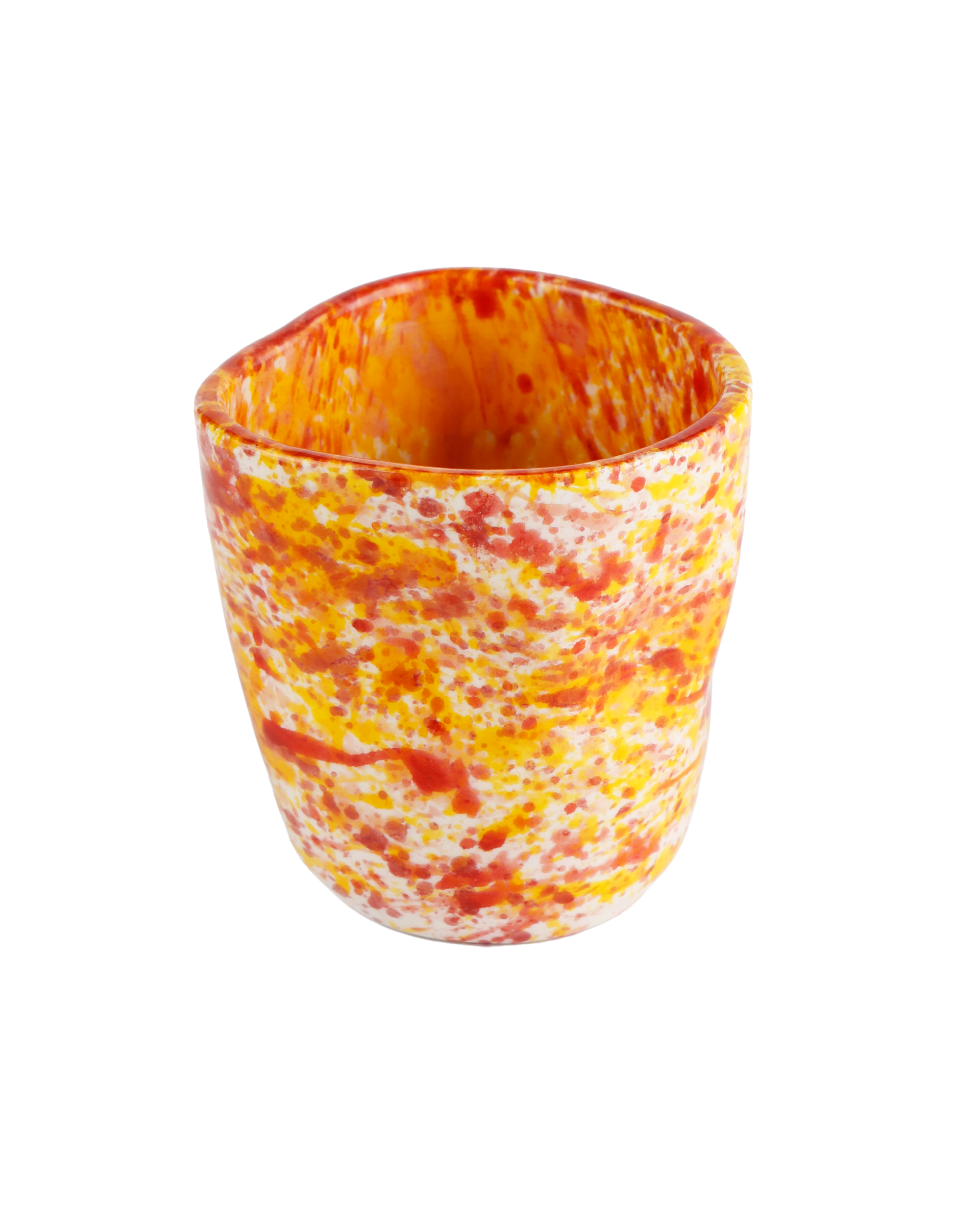 Chamomile splatter espresso cup