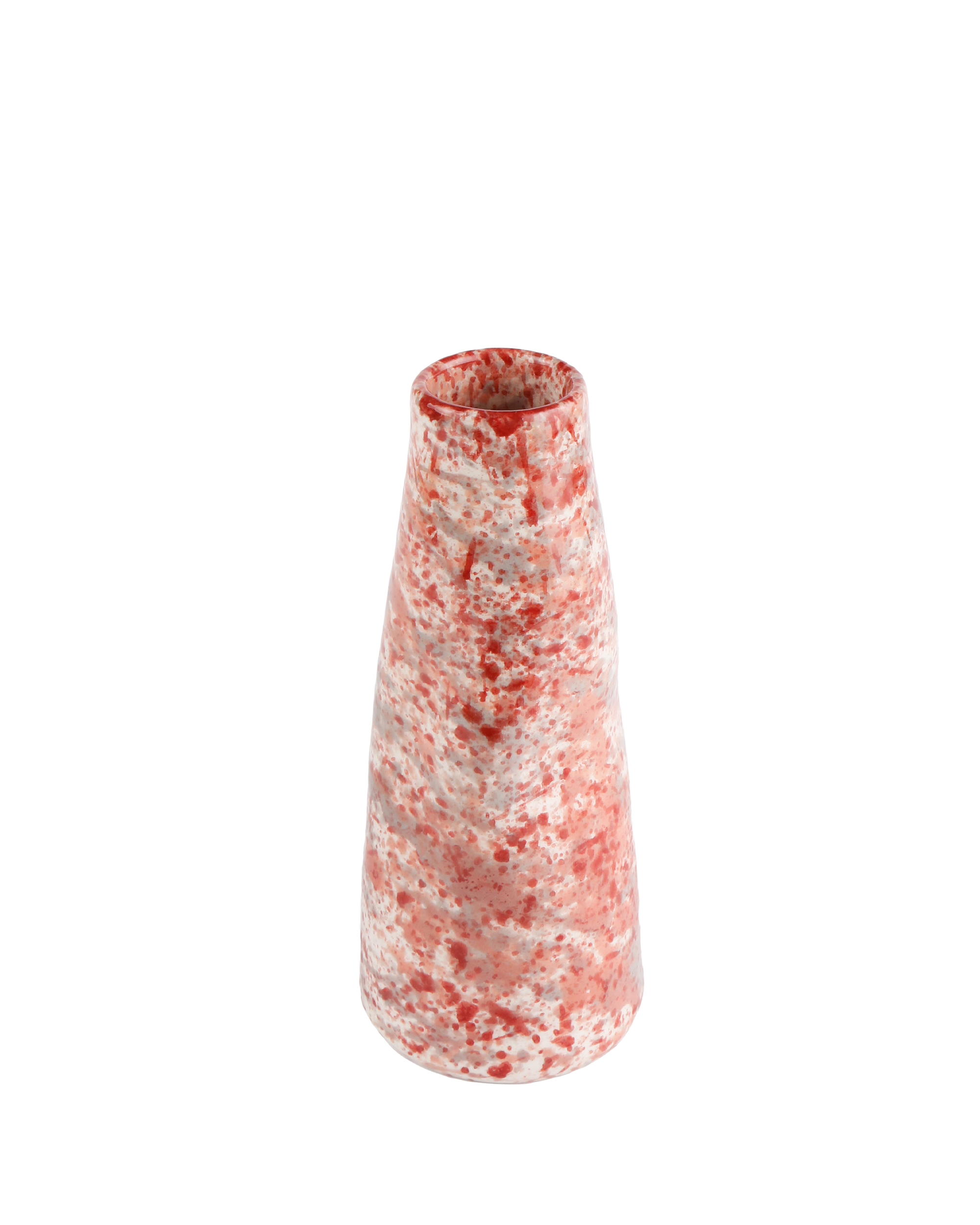 Hibiscus splatter stem vase