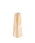 Caramel on beige stripes stem vase