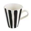B&W stripes coffee cup