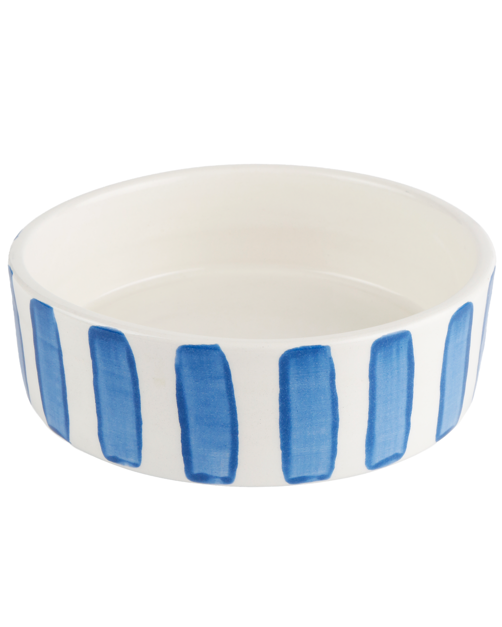 Blue stripes pet bowl