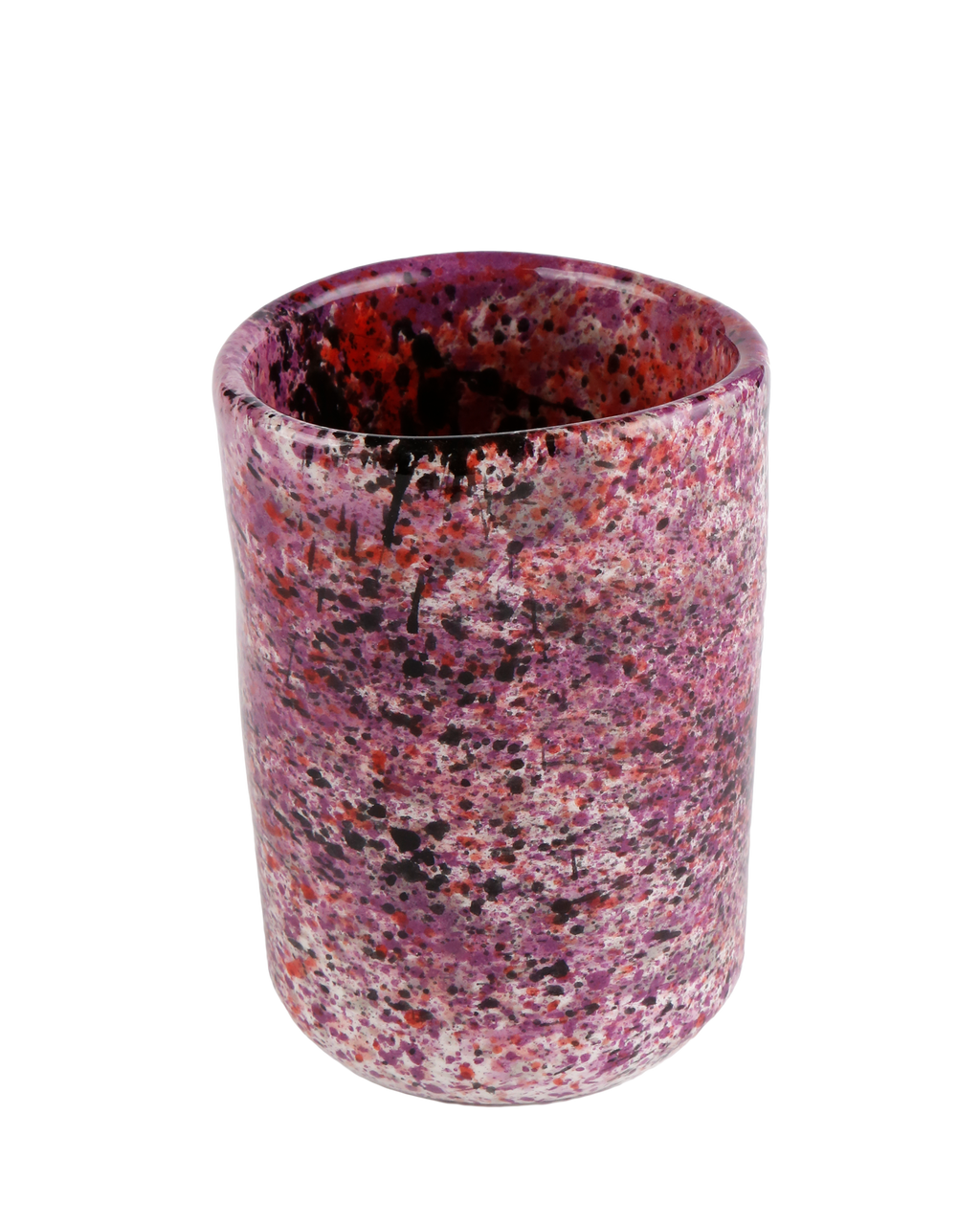 Black rose splatter tumbler