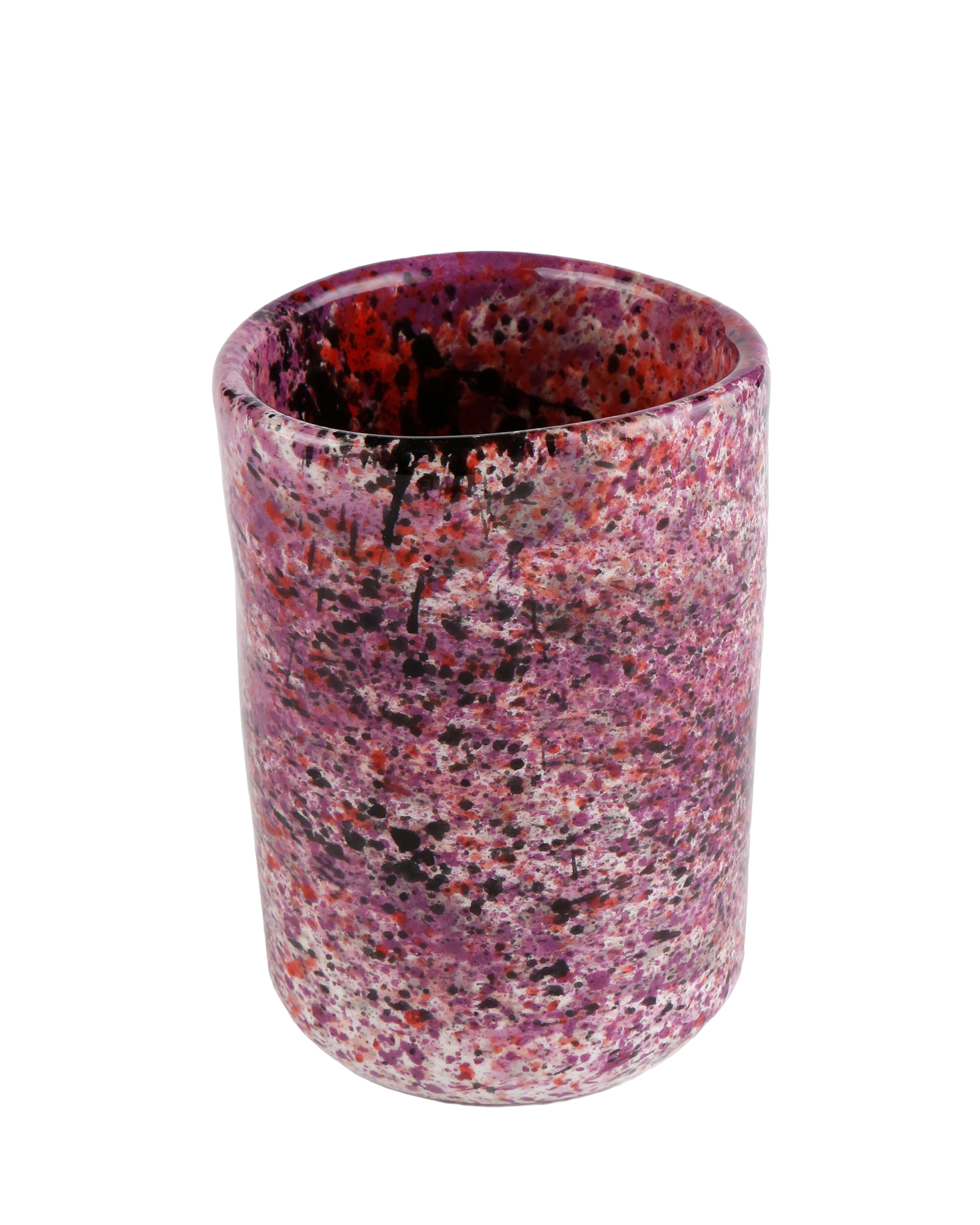 Black rose splatter tumbler