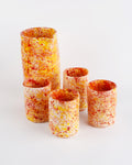 Chamomile splatter jug & tumblers set