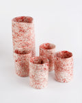 Hibiscus splatter jug & tumblers set