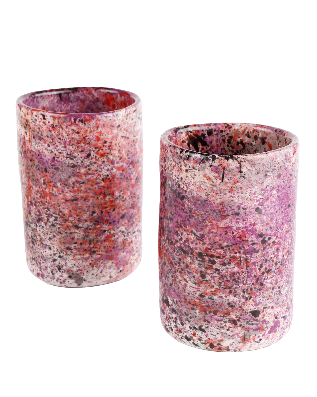 Black rose splatter tumbler