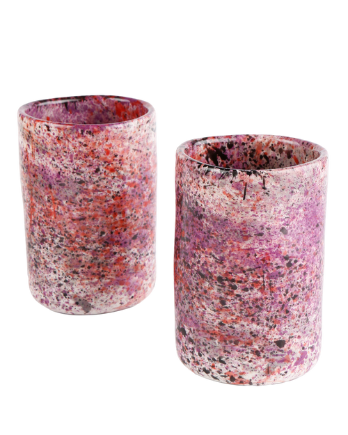 Black rose splatter tumbler