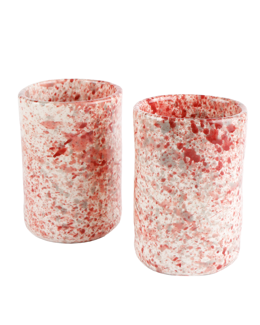 Hibiscus splatter tumbler