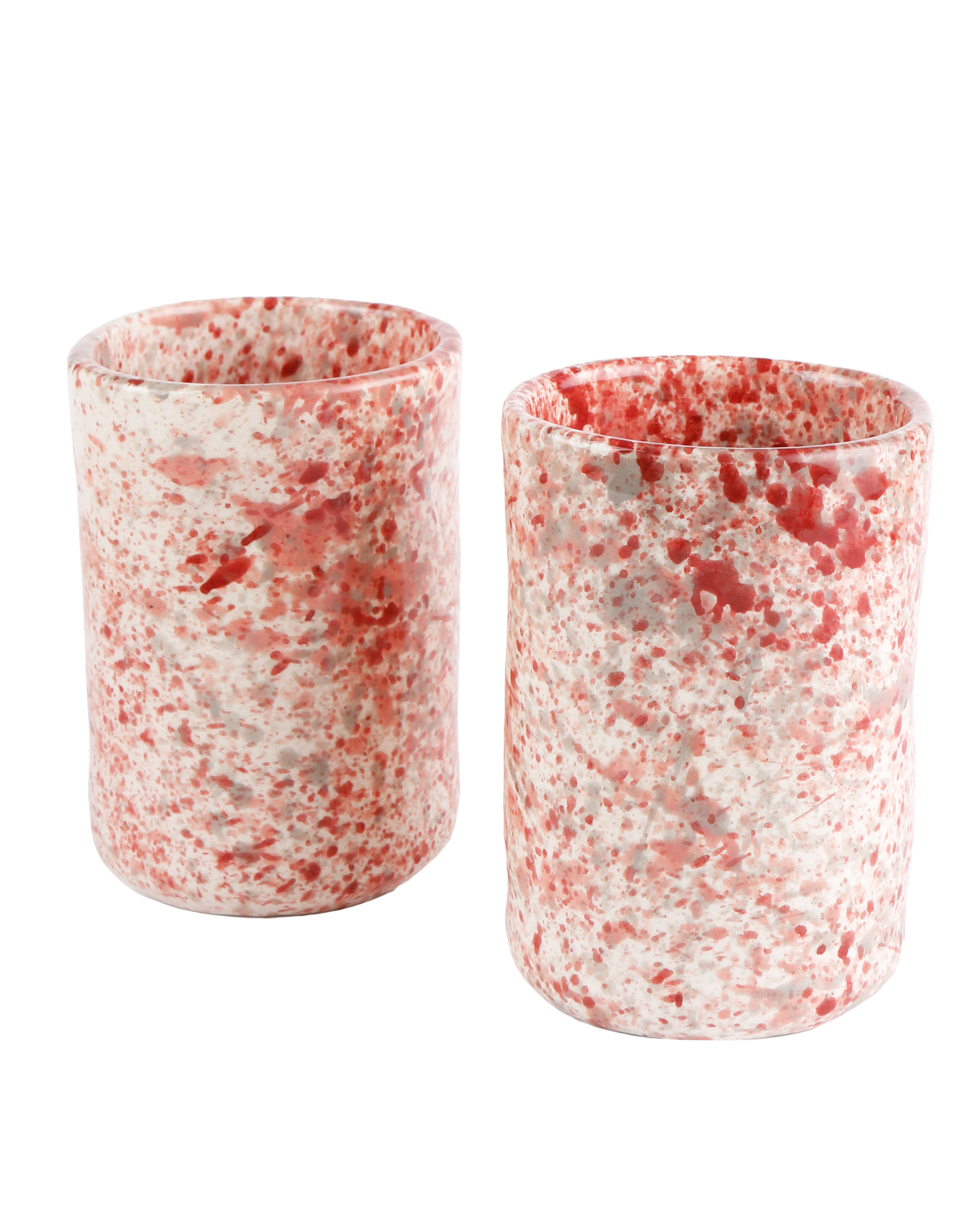 Hibiscus splatter tumbler