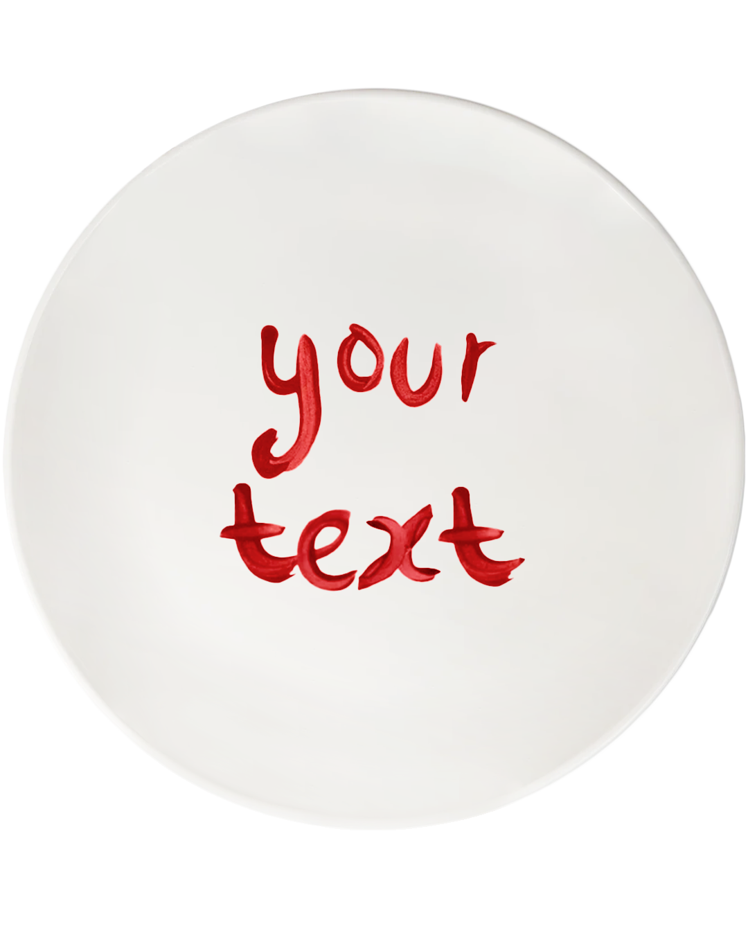 BESPOKE PLATE IN RED