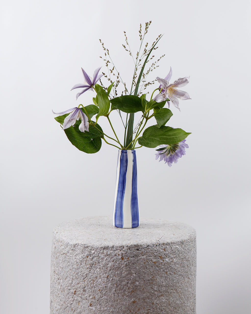 AEGEAN BLUE STRIPES II VASE