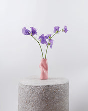 Load image into Gallery viewer, SQUASHED PINK RESIN VASE

