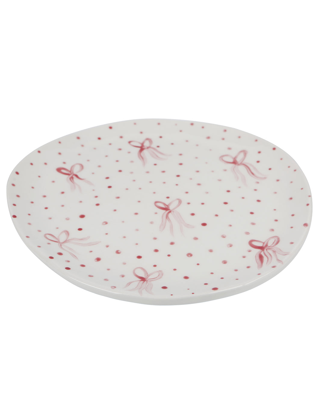 Pink bows plate