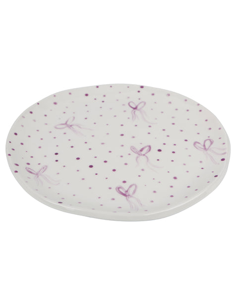Lilac bows plate
