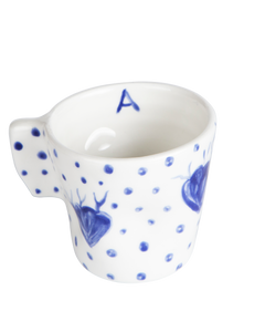 BLUE CORAL& DOTS CUP